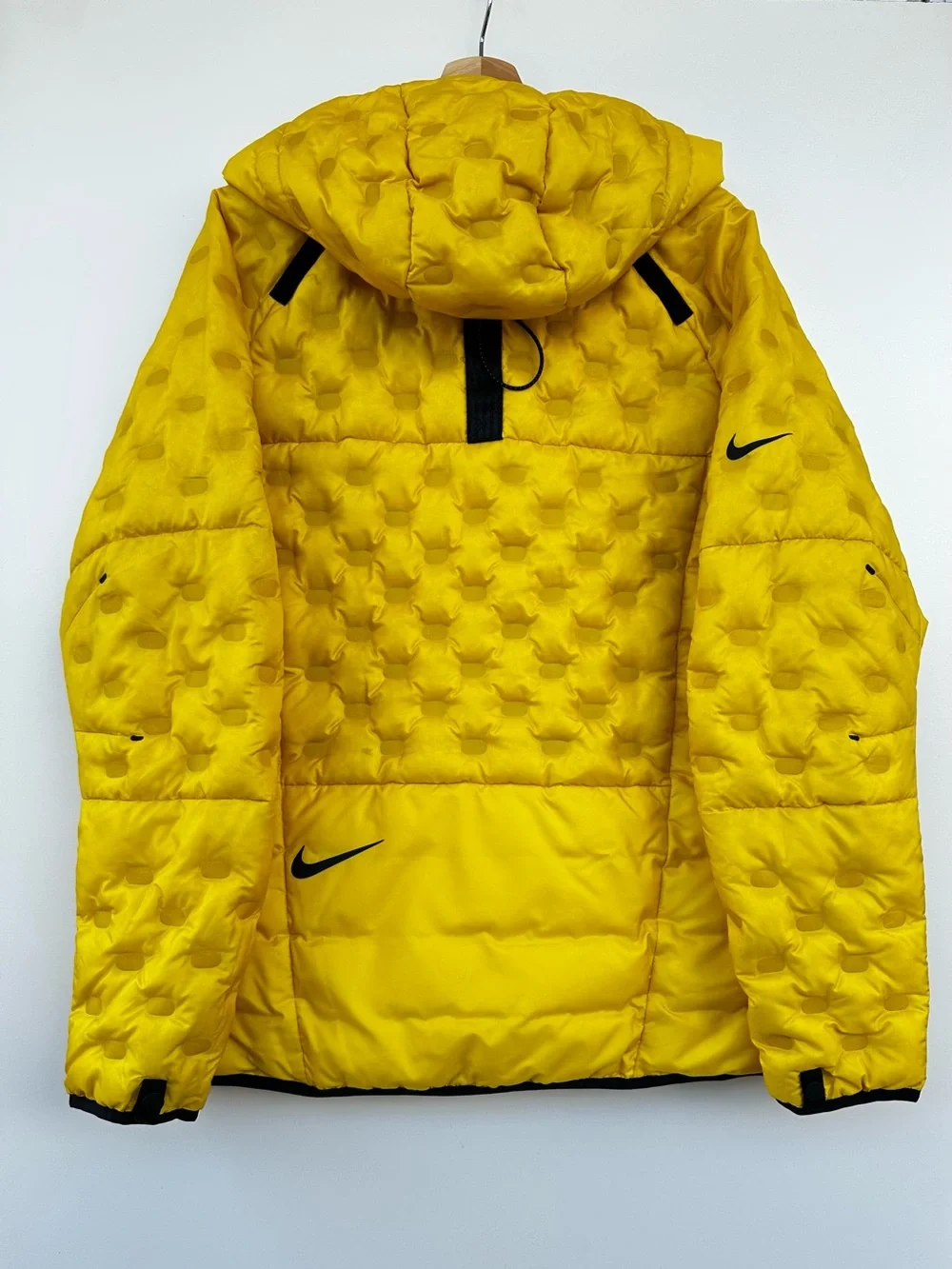 Nike Sportswear Tech Pack Down Fill Puffer Jacket Neon Yellow Men's Size L
